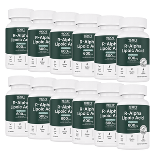 Stabilized R-ALA 600mg - 1 Year Supply (12 Bottles)