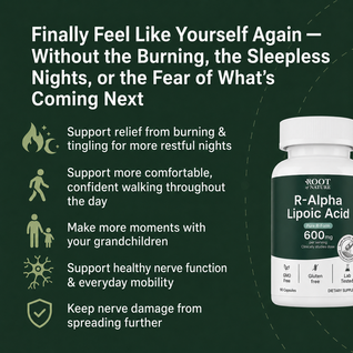 Stabilized R-ALA 600mg - Advanced Nerve Support for Burning, Tingling & Numbness
