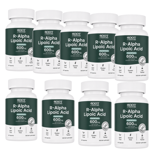Stabilized R-ALA 600mg - 9 Months Supply (9 Bottles)
