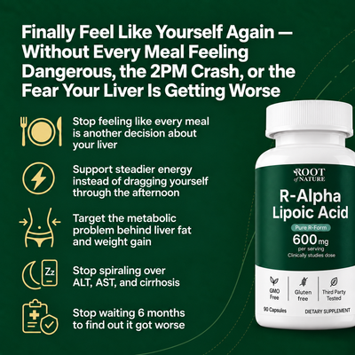 Stabilized R-ALA 600mg – Metabolic Support for Liver Health (BUNDLE TEST)