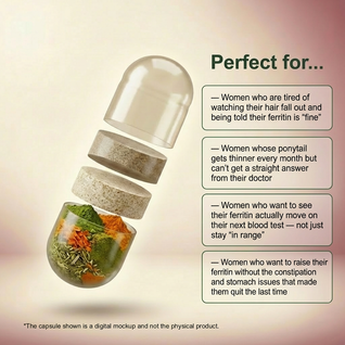 Gentle Iron + Vitamin C - Highly Absorbable Premium Chelated Iron with Organic Whole Foods