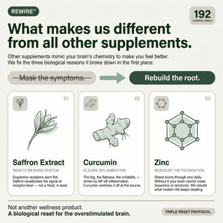 Saffron, Curcumin & Zinc for Dopamine Burnout, Brain Fog & Emotional Flatness