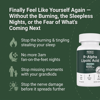 Stabilized R-ALA 600mg - Advanced Nerve Support for Burning, Tingling & Numbness