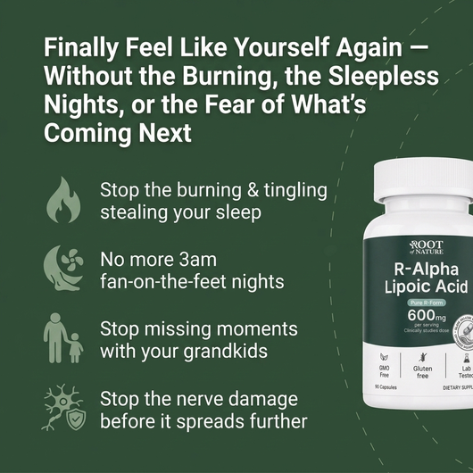 Stabilized R-ALA 600mg - Advanced Nerve Support for Burning, Tingling & Numbness