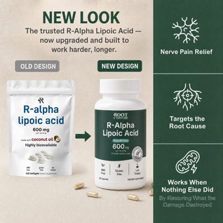 Stabilized R-ALA 600mg - Advanced Nerve Support for Burning, Tingling & Numbness