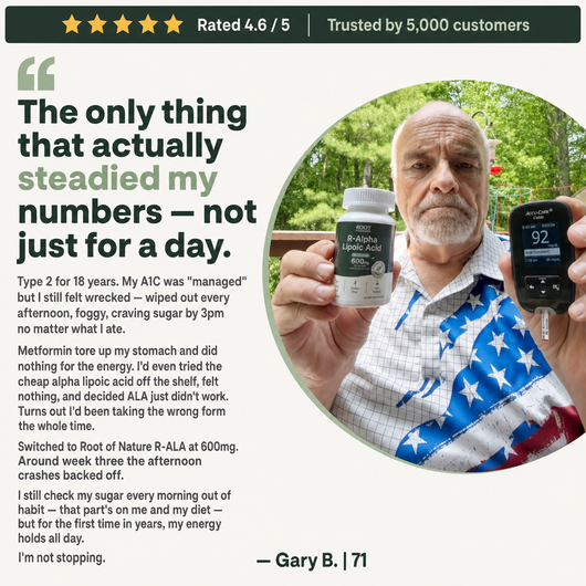 Stabilized R-ALA 600mg – Advanced Support for Healthy Blood Sugar, Insulin Sensitivity & Kidney Function