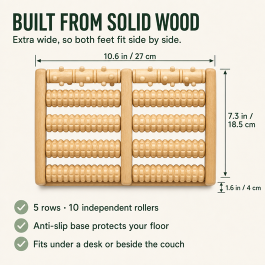 Built from solid wood - dimensions