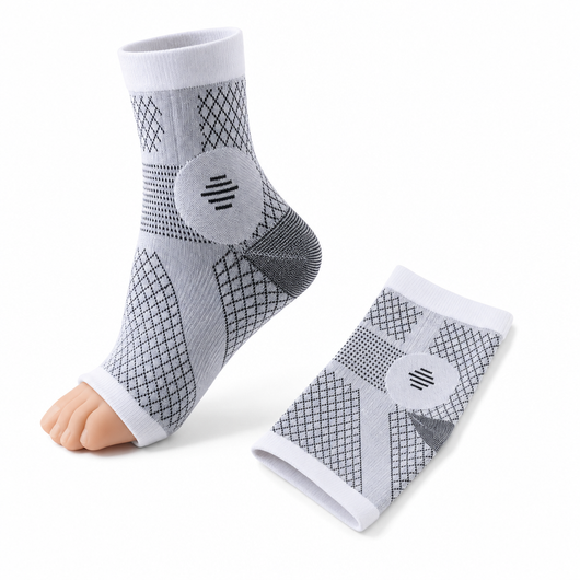 Neuropathy Compression Socks - White