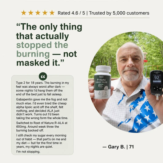 Stabilized R-ALA 600mg - Advanced Nerve Support for Burning, Tingling & Numbness