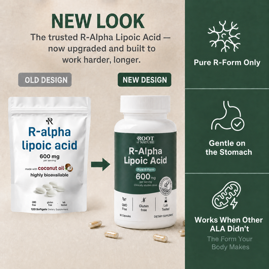 Root of Nature R-ALA: pure R-form, gentle on the stomach