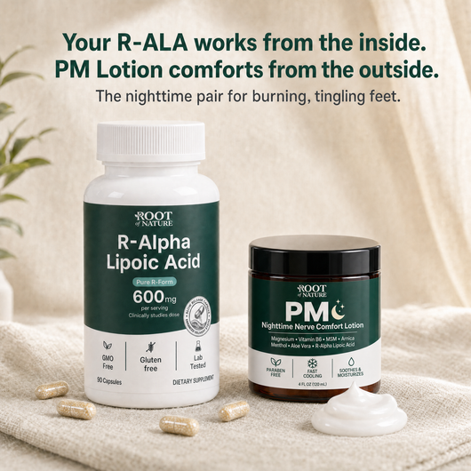 R-ALA capsules and PM Lotion - the nighttime pair