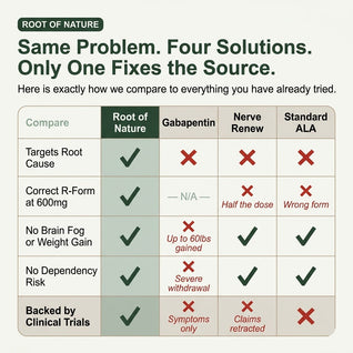 Stabilized R-ALA 600mg - Stop the Burning, Tingling & Numbness from Neuropathy