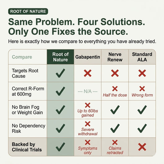 Stabilized R-ALA 600mg - Stop the Burning, Tingling & Numbness from Neuropathy